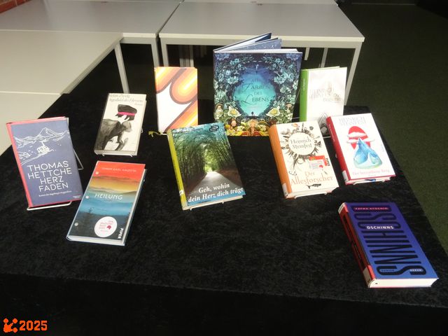 Der B&uuml;chertisch unserer G&auml;ste